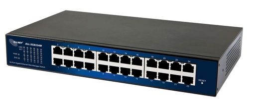 [ALL-SG8324M] ALLNET Switch smart managed 24 Port Gigabit, lüfterlos, SNMP, ALL-SG8324M