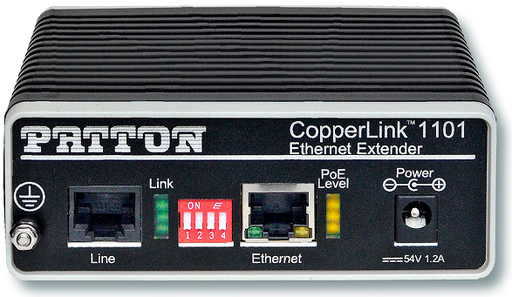 [CL1101/PAFA/RJ45/EUI-2PK] Patton CopperLink 1101 PoE Extender Kit, RJ45 Line